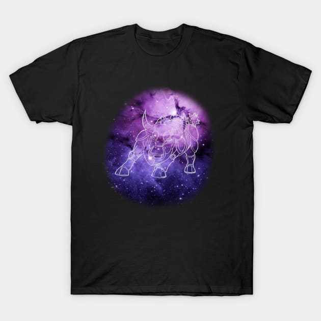 Taurus Zodiac Armour Sign T-Shirt by gastaocared